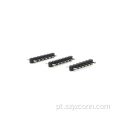Cabeçalho de pino de passo de 2,0 mm, núcleo único reto